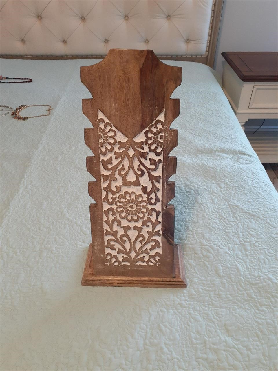 Wooden Necklace Stand