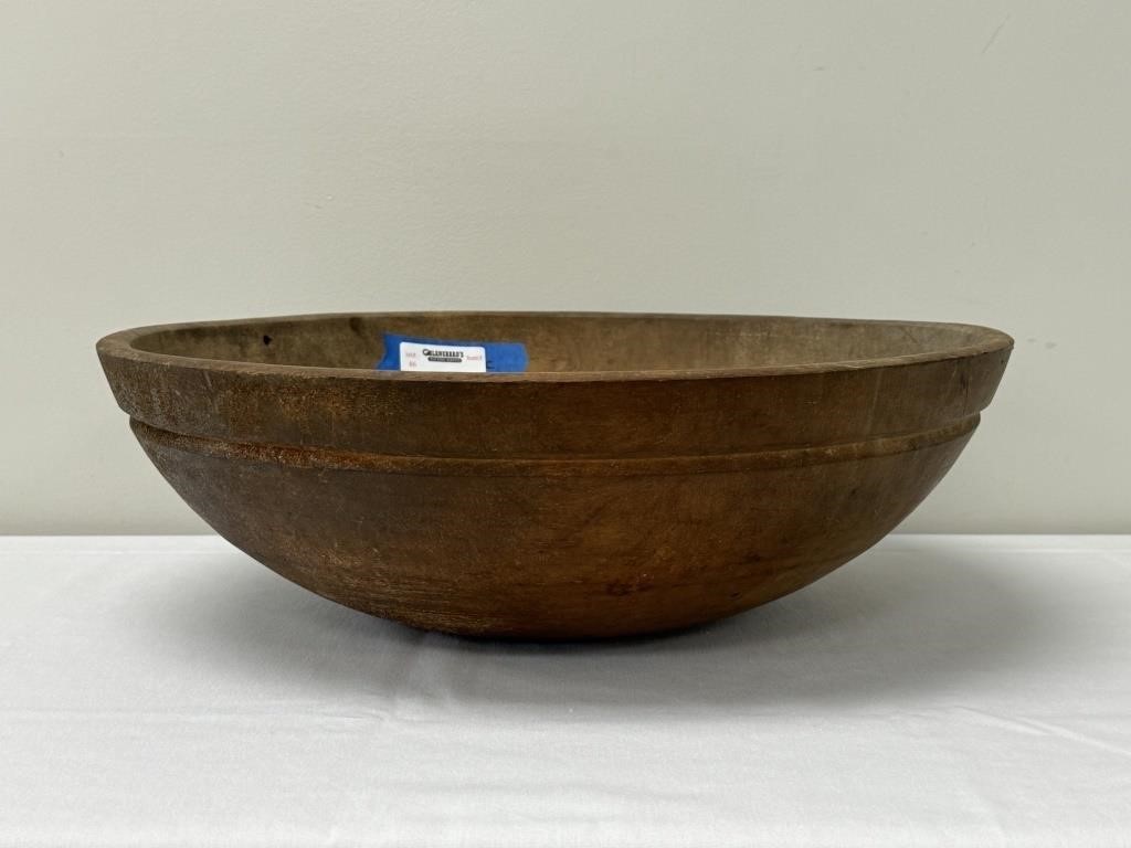 Large Wooden Mixing Bowl - 21" diameter