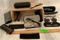 Eyeglasses and cases with box