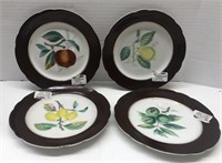 Hand painted fruit plates