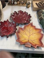 Leaf platter decor