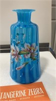 Opaline Hand Painted Vase/Decanter