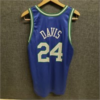 Hubert Davis,Mavericks,Champion Jersey,Size 40