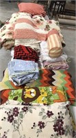 Lot of Assorted Bedding and Afghans