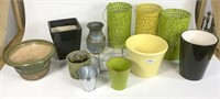 lot of Assorted Flower Pots and Planters