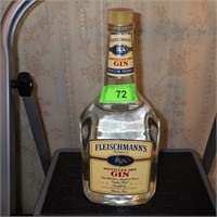 VINTAGE UNOPENED BOTTLE FLEISCHMANN'S GIN  1.75 L