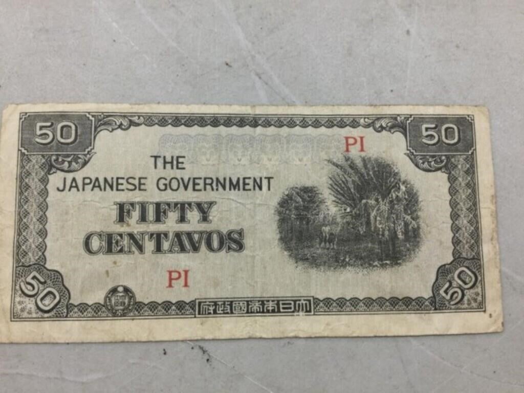50 JAPANESE CENTAVOS