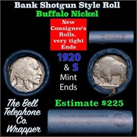 Buffalo Nickel Shotgun Roll in Old Bank Style 'Bel