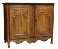 FRENCH LOUIS XV STYLE WALNUT SIDEBOARD, 19TH C.