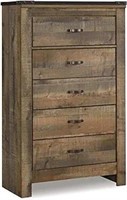 5 Drawer Chest of Drawers with Nailhead Trim