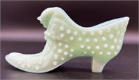 Fenton Jadiete Hobnail Cathead Slipper