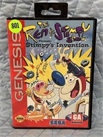 SEGA GENESIS STIMPY'S INVENTION GAME W/ ORIGINAL