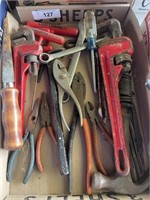 PIPE WRENCH, PLIERS