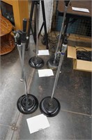 2-microphone stands-heavy cast bases