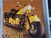 INDIAN MOTORCYCLE SIGN  (METAL)