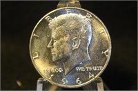 1964-D Uncirculated Kennedy Silver Half Dollar