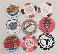 9 Colorado Casino & Advertising Chips