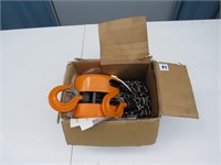 One Ton Chain Hoist, will mail but very very heavy