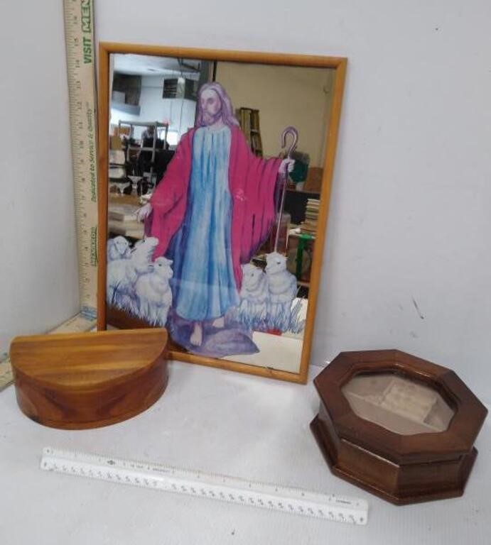 Religious Mirror Jewelry & Trinket box