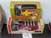 Pair of Diecast Truck Banks