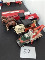 Lot of 4 Diecast Truck Banks