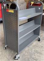 Industrial Bookshelf cart