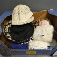 Vintage Ladies Hats, Gloves, Etc