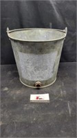 Galvanized calf pail