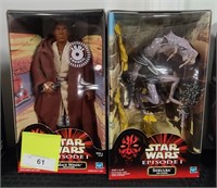 2  NIB STAR WARS EP. 1 ACTION FIGURES 12"