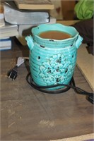 scentsy teal flower warmer