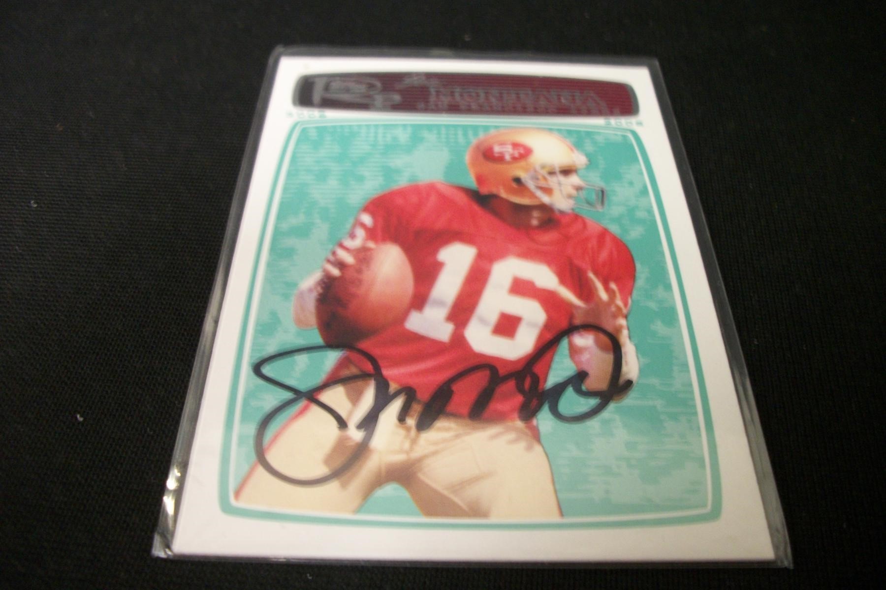 2008 TOPPS JOE MONTANA AUTOGRAPH COA