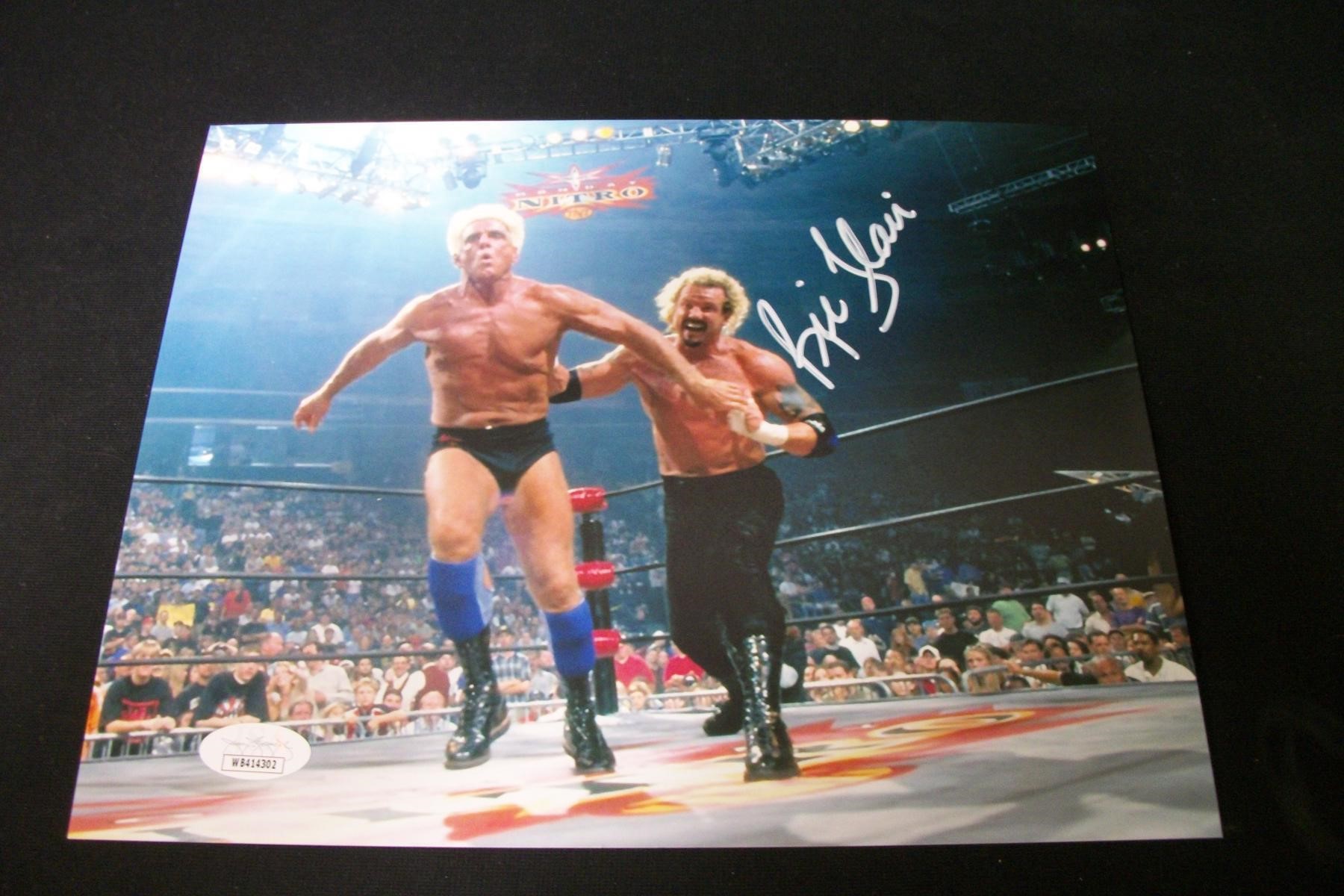 WCW RIC FLAIR SIGNED 8X10 PHOTO JSA COA