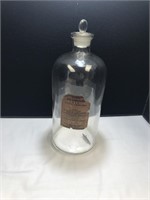 Vintage Glass Apothecary Bottle