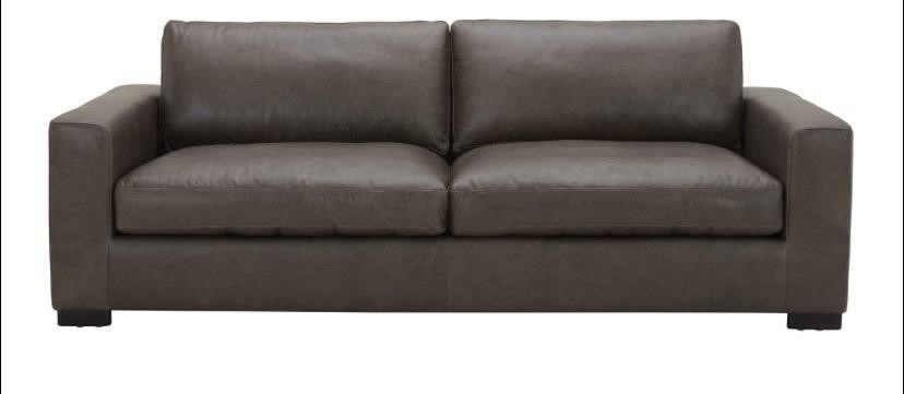Stone and Beam Leather Couch (STORE DISPLAY)