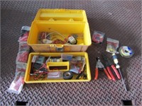 Toolbox w/Elec. Tools & Supplies