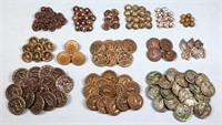 (14) Sets of Victorian Metal Buttons