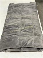 66x92 Grey Weighted Blanket: 15 Pounds