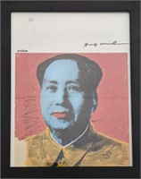 Andy Warhol "Mao" Hand Signed! COA