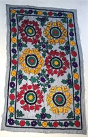 EMBROIDERED UZBEKI SUZANI TAPESTRY