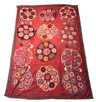 EMBROIDERED SUZANI WALL HANGING