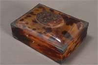 Chinese Tortoise Shell Box and Cover,