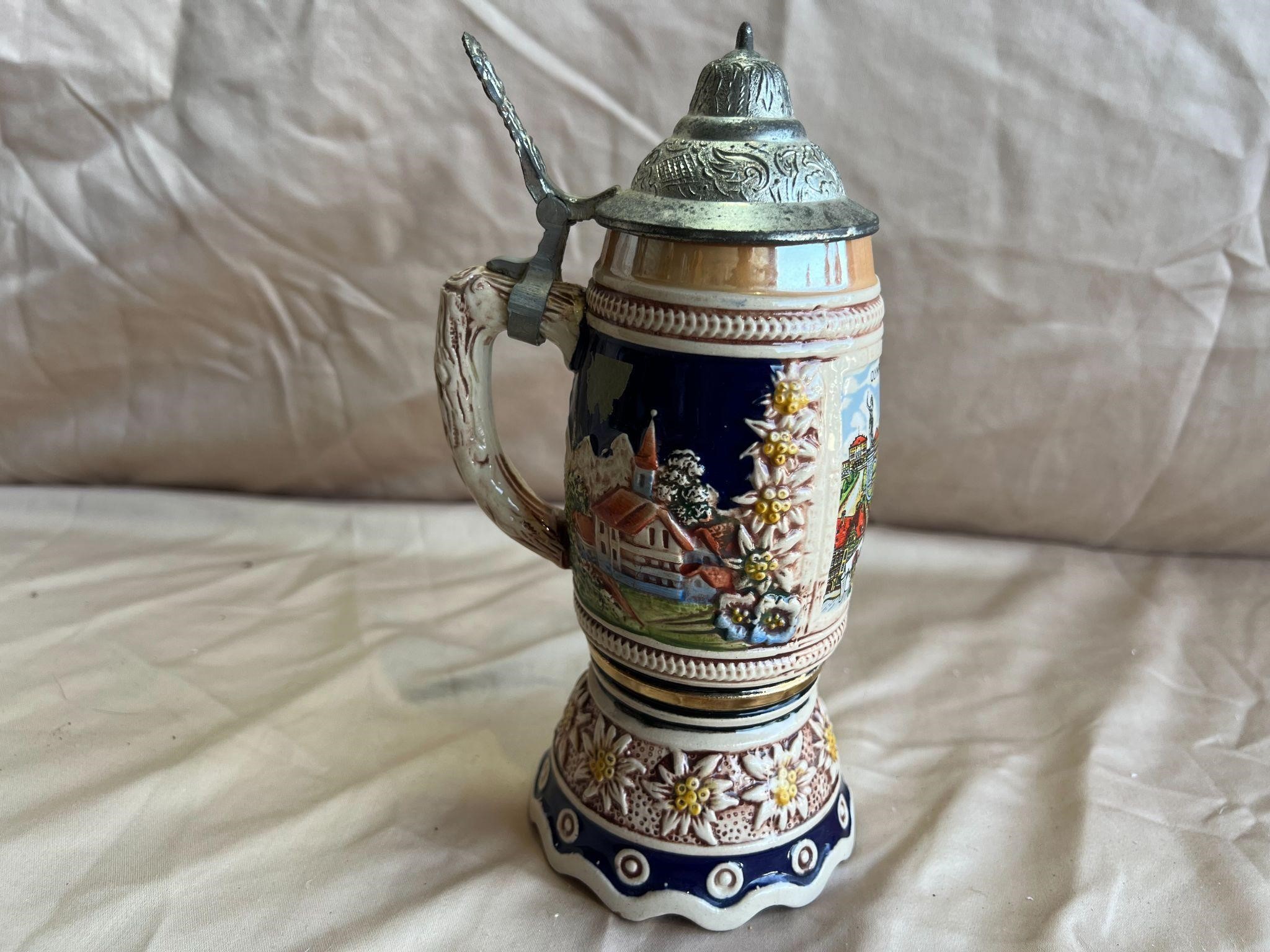 Vintage Musical Beer Stein