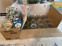 Quart Ball canning jars w/ rings and lids