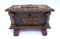 Neo Renaissance Lift Top Oak Jewelry Box.