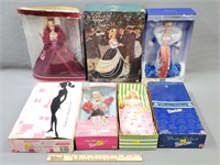 7 Barbie Dolls Boxed Walt Disney etc