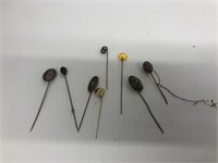 Group of vintage hat pins