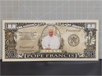 Pope Francis banknote
