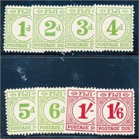 FIJI #J12-J18 MINT FINE-VF NH