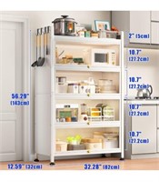 SNTD Baker's Rack  Flip Door  White