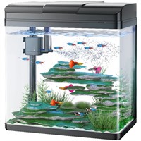 PONDON 5 Gallon Fish Tank  LED  Air Pump  Filter